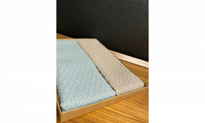 Комплект кухонных полотенец в коробке, 2 шт. комплект кухонных полотенец в коробке