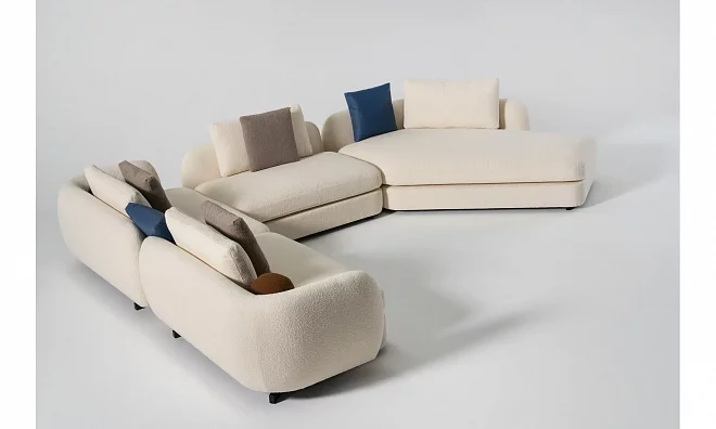 Диван угловой правый Homage Vogue VOGUE