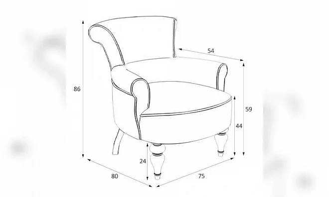 Кресло Kreind Перфетто M11-B-B01 M11-B-B01