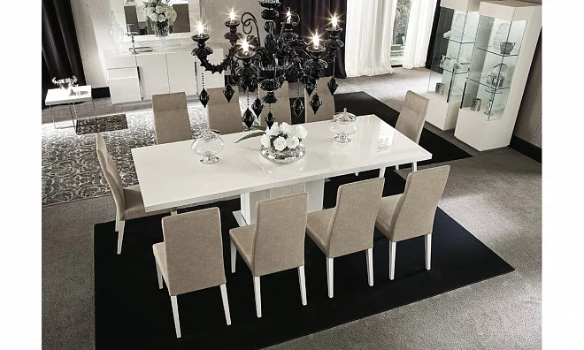 Столовая группа Alf Group Canova (Стол + 6 стульев) PJCV0615BI + KJCV621BI